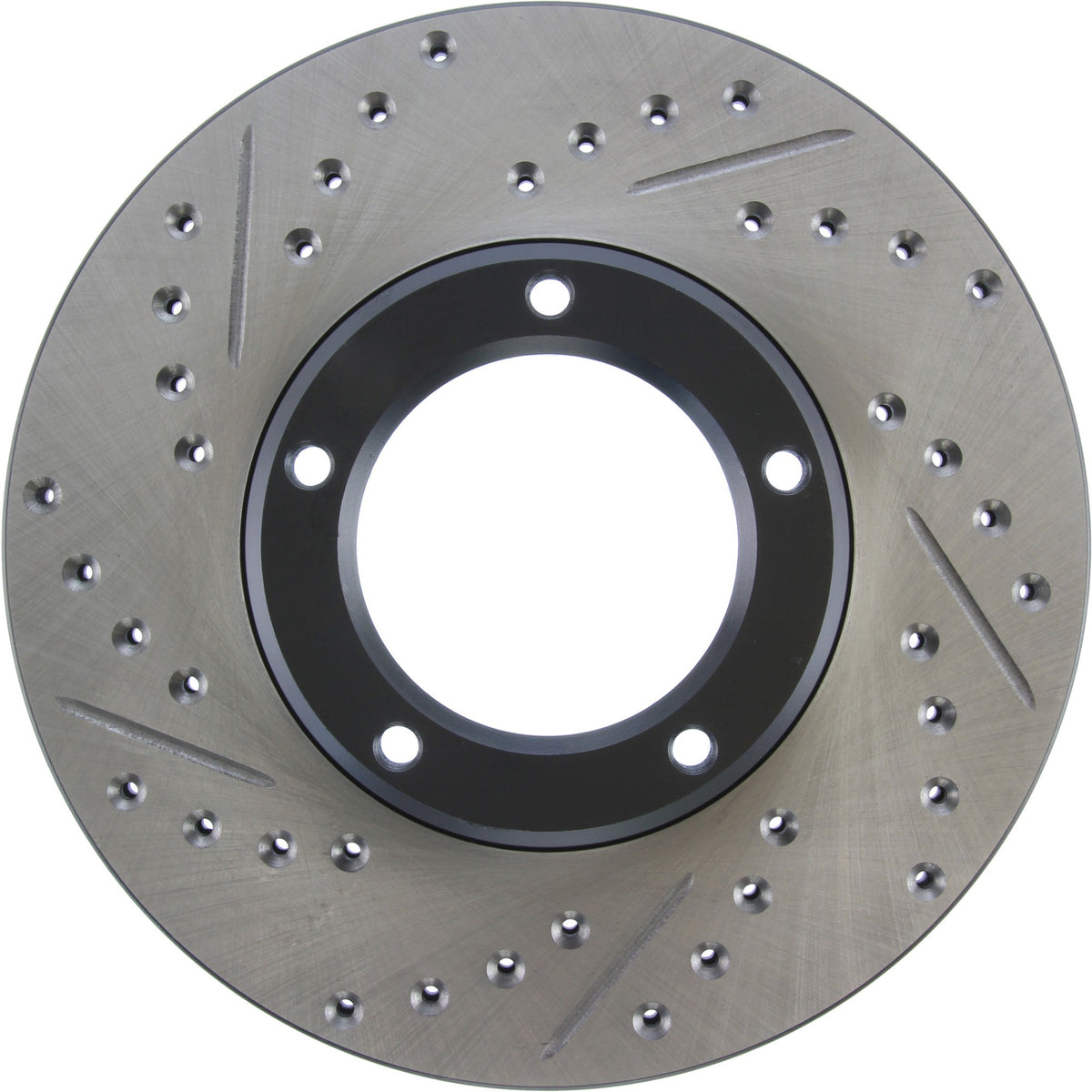 StopTech Sport Drilled/Slotted Brake Rotor; Front Right