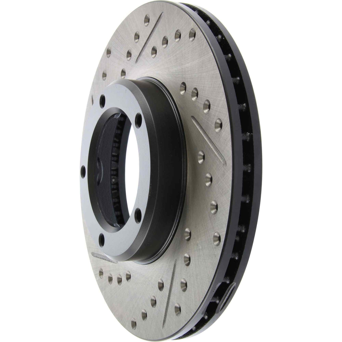 StopTech Sport Drilled/Slotted Brake Rotor; Front Right