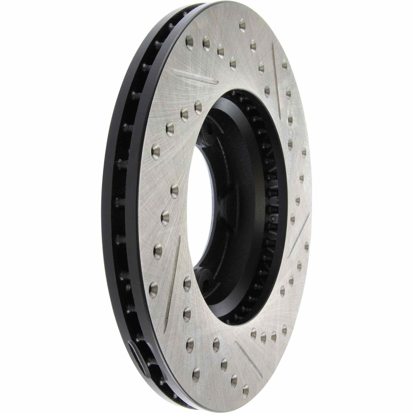 StopTech Sport Drilled/Slotted Brake Rotor; Front Right