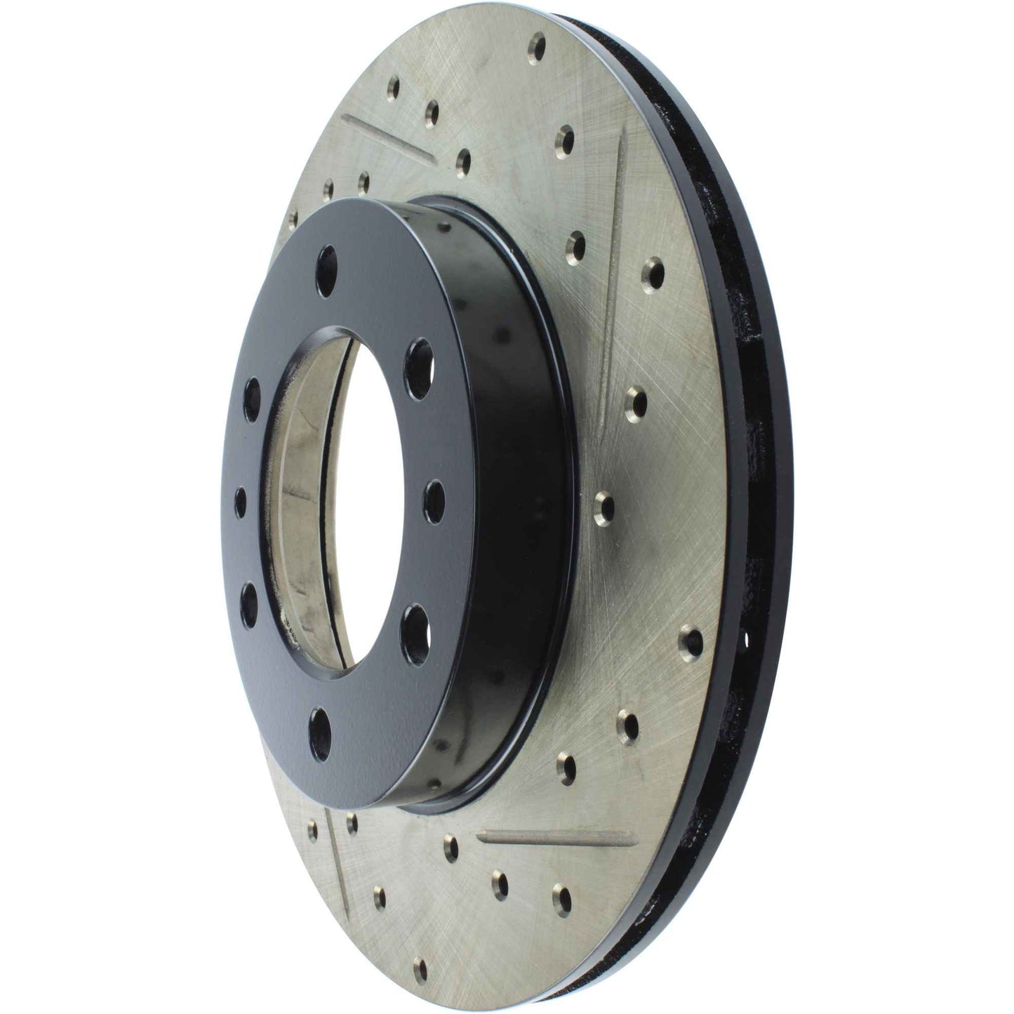 StopTech 81-89 Toyota Land Cruiser Slotted & Drilled Front Left Rotor 127.44037L