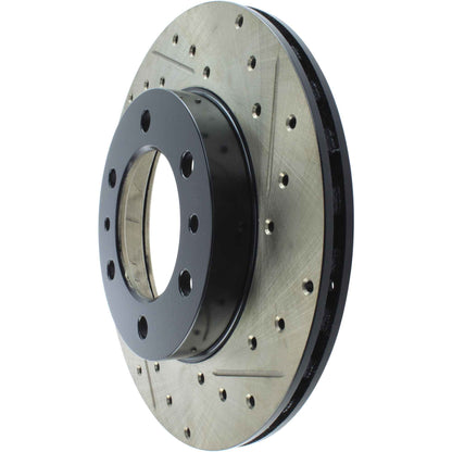 StopTech 81-89 Toyota Land Cruiser Slotted & Drilled Front Left Rotor 127.44037L