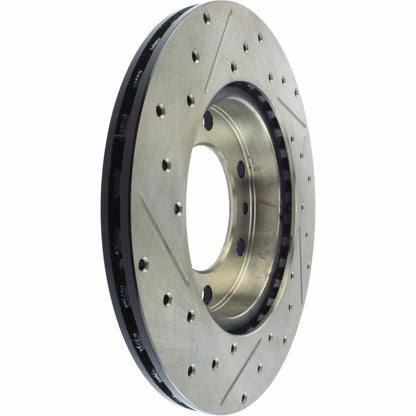 StopTech 81-89 Toyota Land Cruiser Slotted & Drilled Front Left Rotor 127.44037L