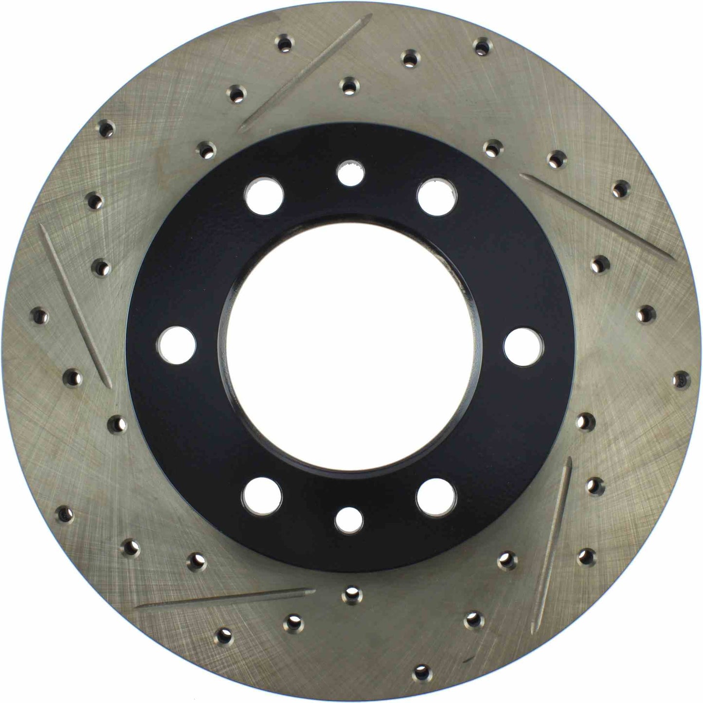 StopTech 81-89 Toyota Land Cruiser Slotted & Drilled Front Rotor 127.44037R