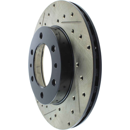 StopTech 81-89 Toyota Land Cruiser Slotted & Drilled Front Rotor 127.44037R
