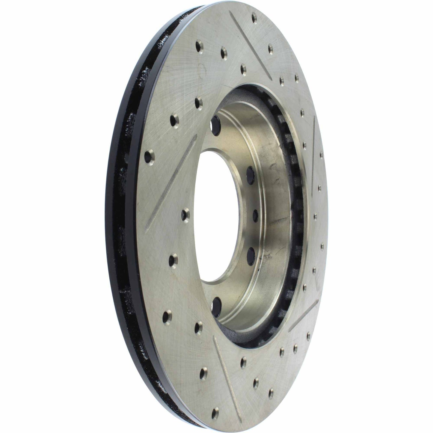 StopTech 81-89 Toyota Land Cruiser Slotted & Drilled Front Rotor 127.44037R