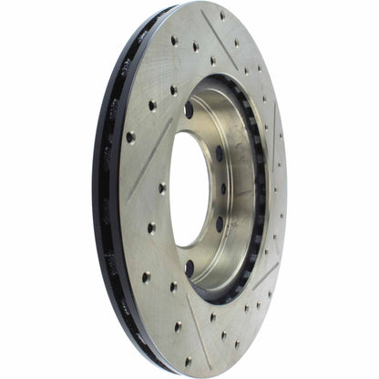 StopTech 81-89 Toyota Land Cruiser Slotted & Drilled Front Rotor 127.44037R