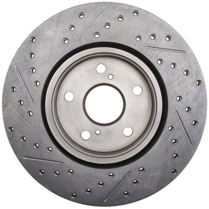 StopTech 1/86-92 Toyota Supra Left Front Slotted & Drilled Rotor 127.44040L