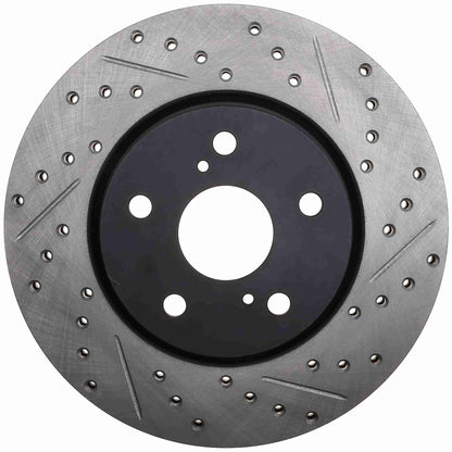 StopTech 1/86-92 Toyota Supra Left Front Slotted & Drilled Rotor 127.44040L