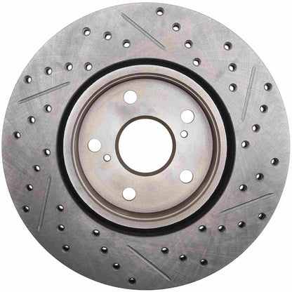 StopTech 1/86-92 Toyota Supra Right Front Slotted & Drilled Rotor 127.44040R