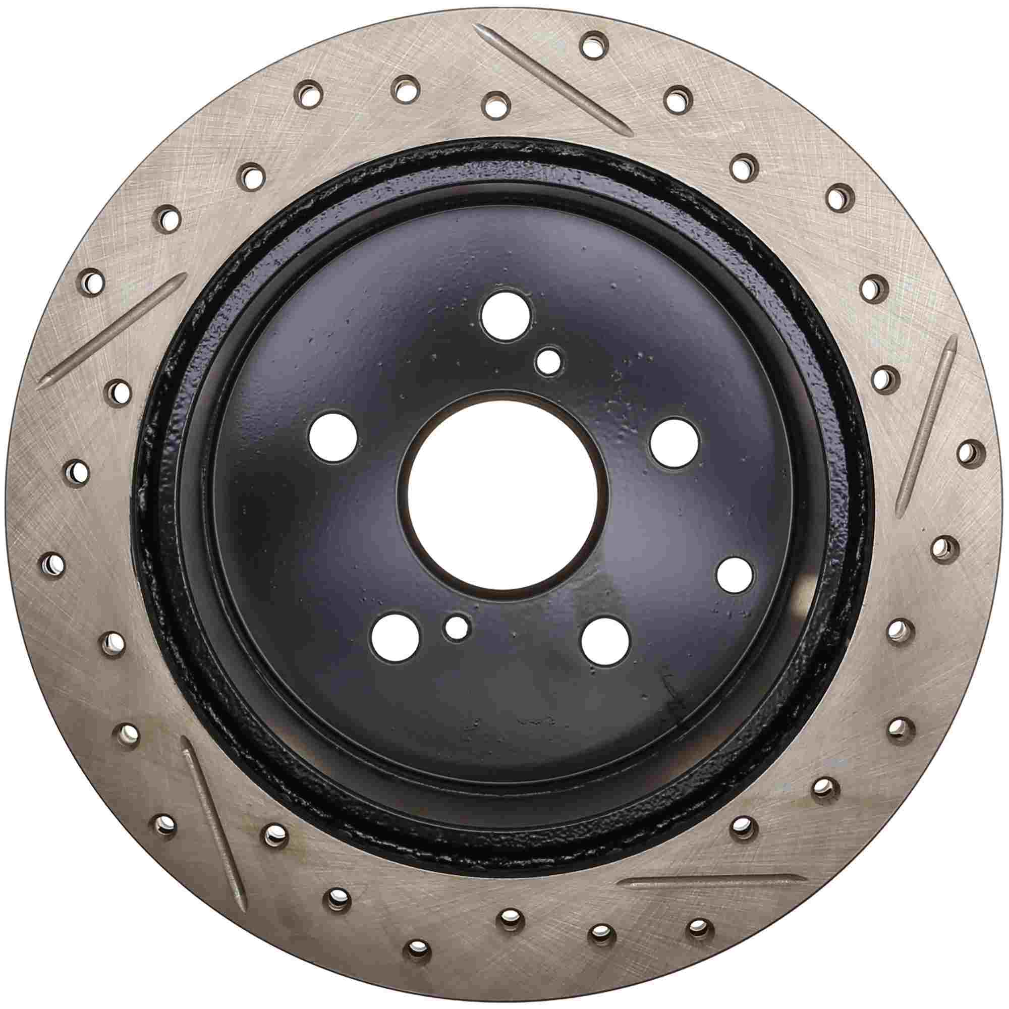 StopTech 1/86-92 Toyota Supra Left Rear Slotted & Drilled Rotor 127.44041L