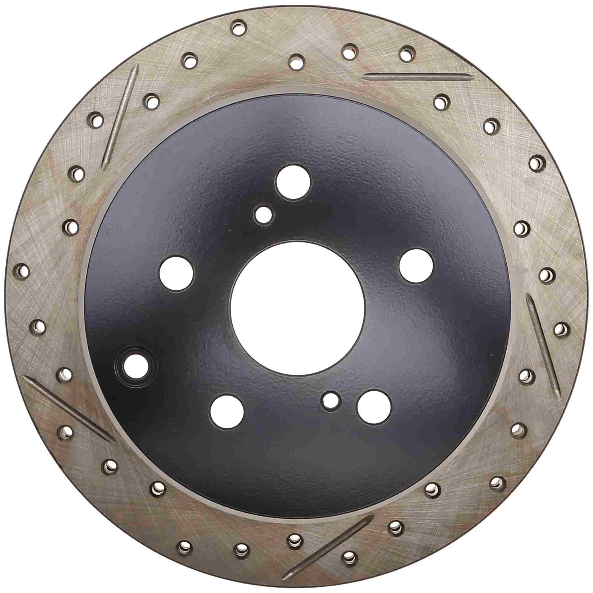 StopTech 1/86-92 Toyota Supra Left Rear Slotted & Drilled Rotor 127.44041L