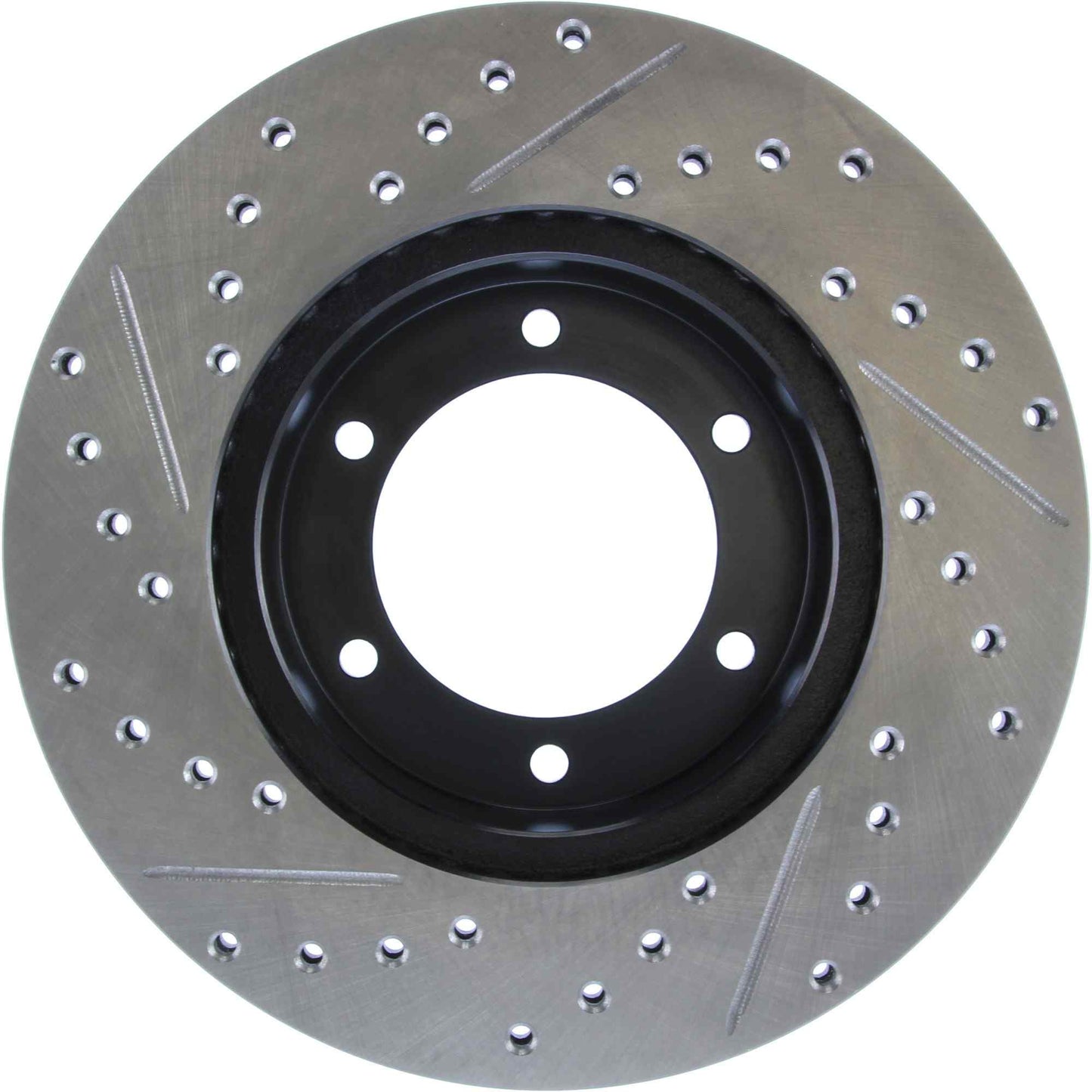 StopTech Sport Drilled/Slotted Brake Rotor; Front Left