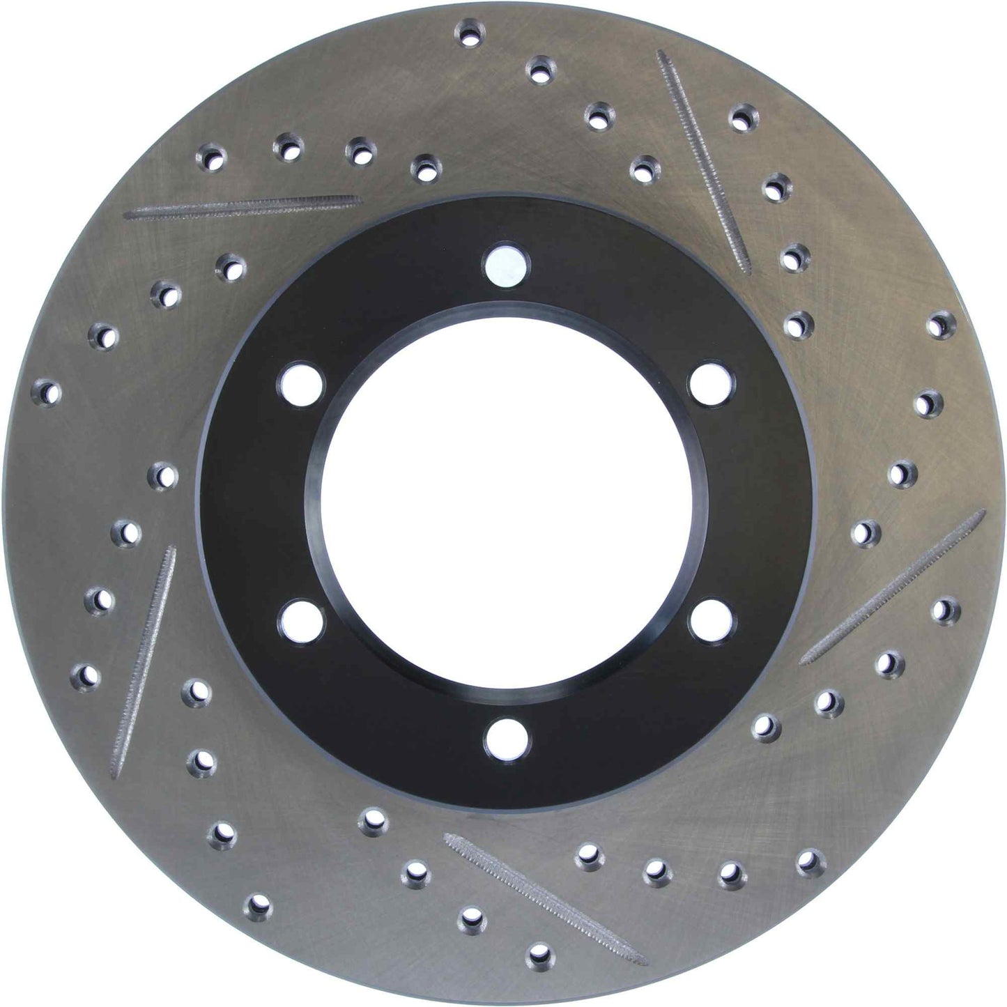 StopTech Sport Drilled/Slotted Brake Rotor; Front Left
