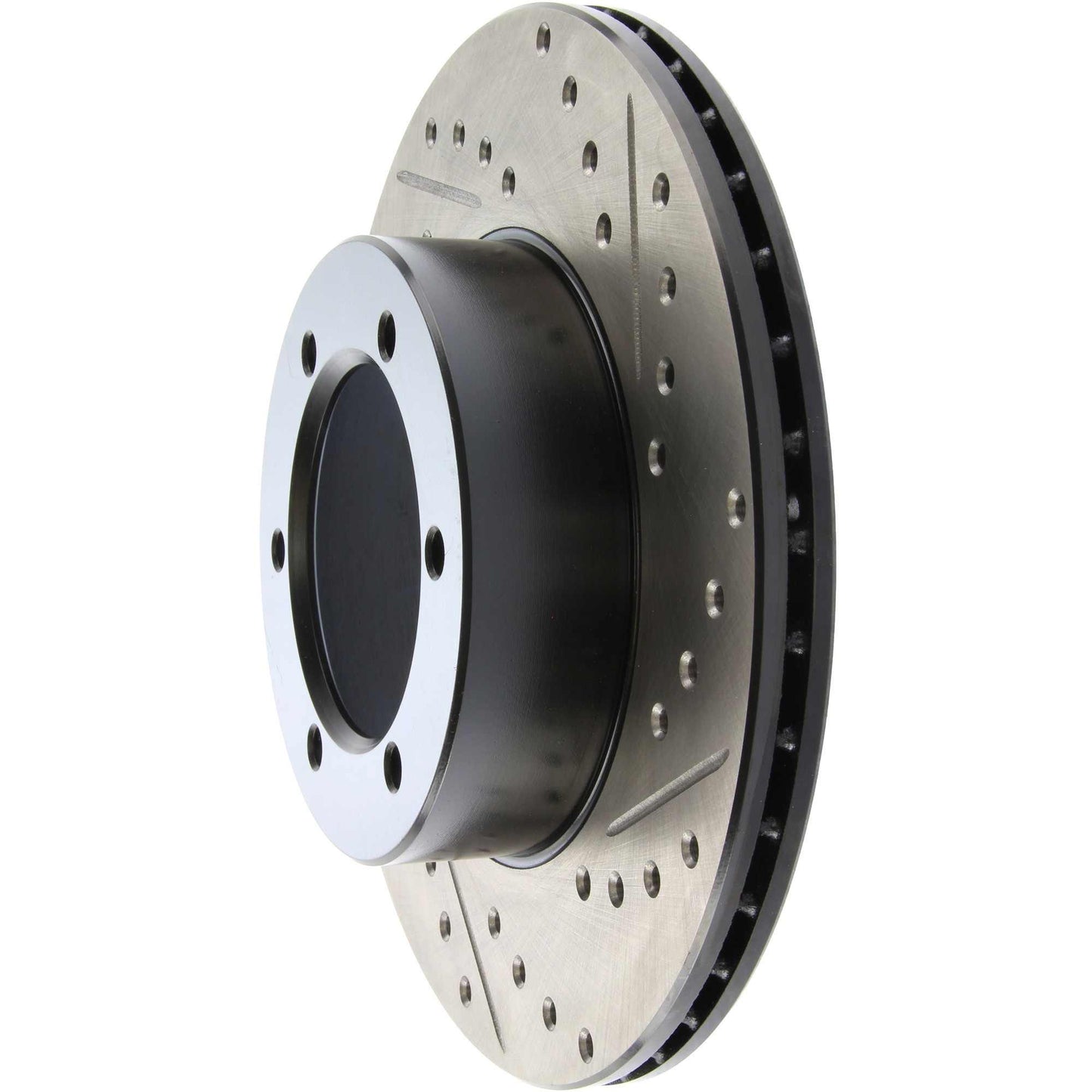 StopTech Sport Drilled/Slotted Brake Rotor; Front Left