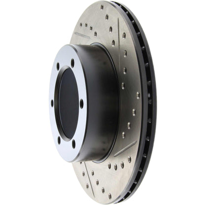 StopTech Sport Drilled/Slotted Brake Rotor; Front Left