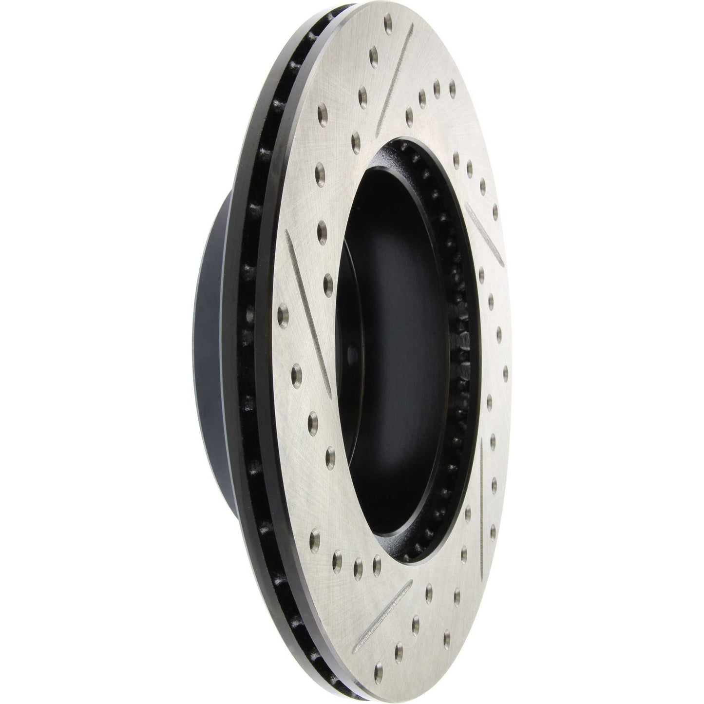 StopTech Sport Drilled/Slotted Brake Rotor; Front Left