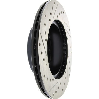 StopTech Sport Drilled/Slotted Brake Rotor; Front Left