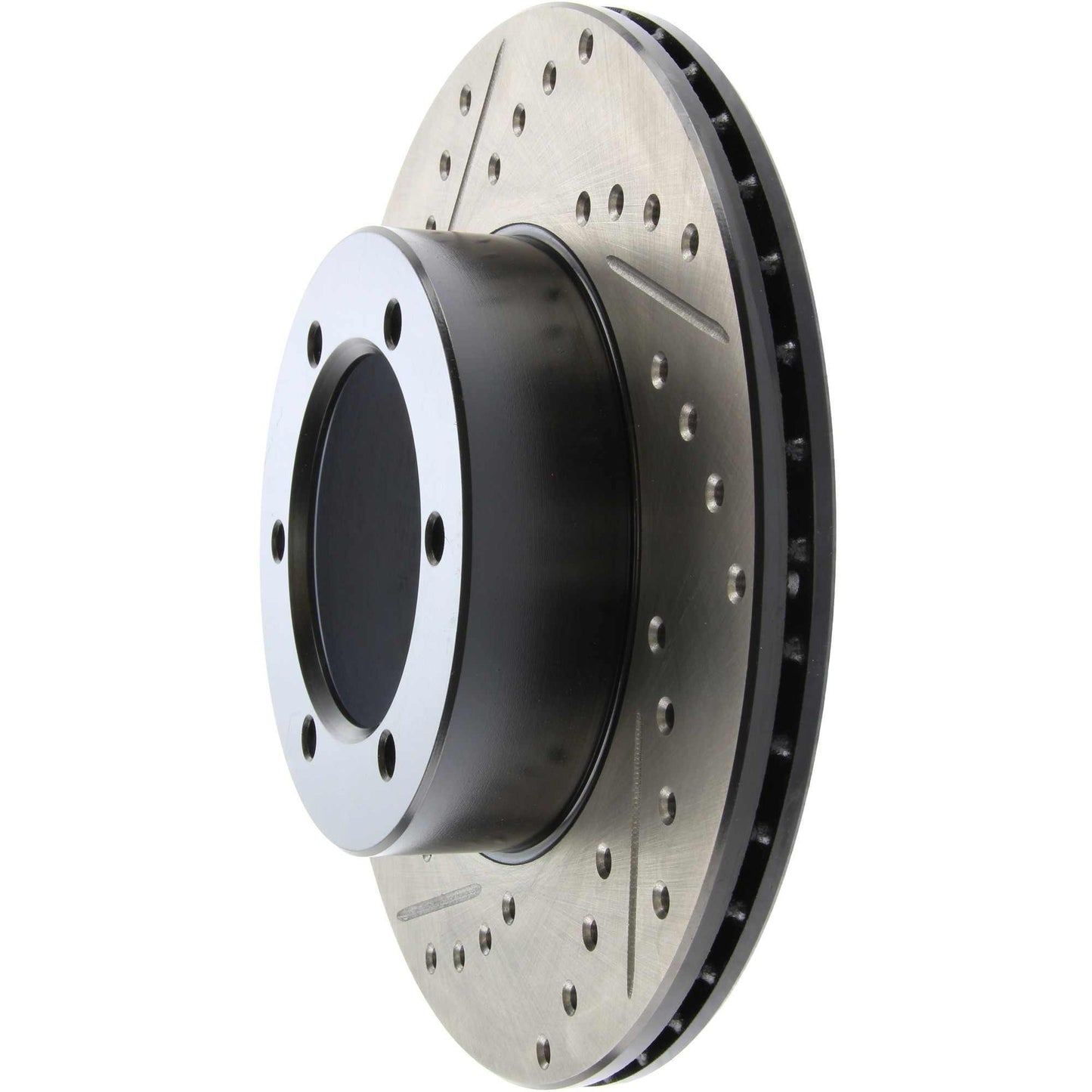 StopTech Sport Drilled/Slotted Brake Rotor; Front Right