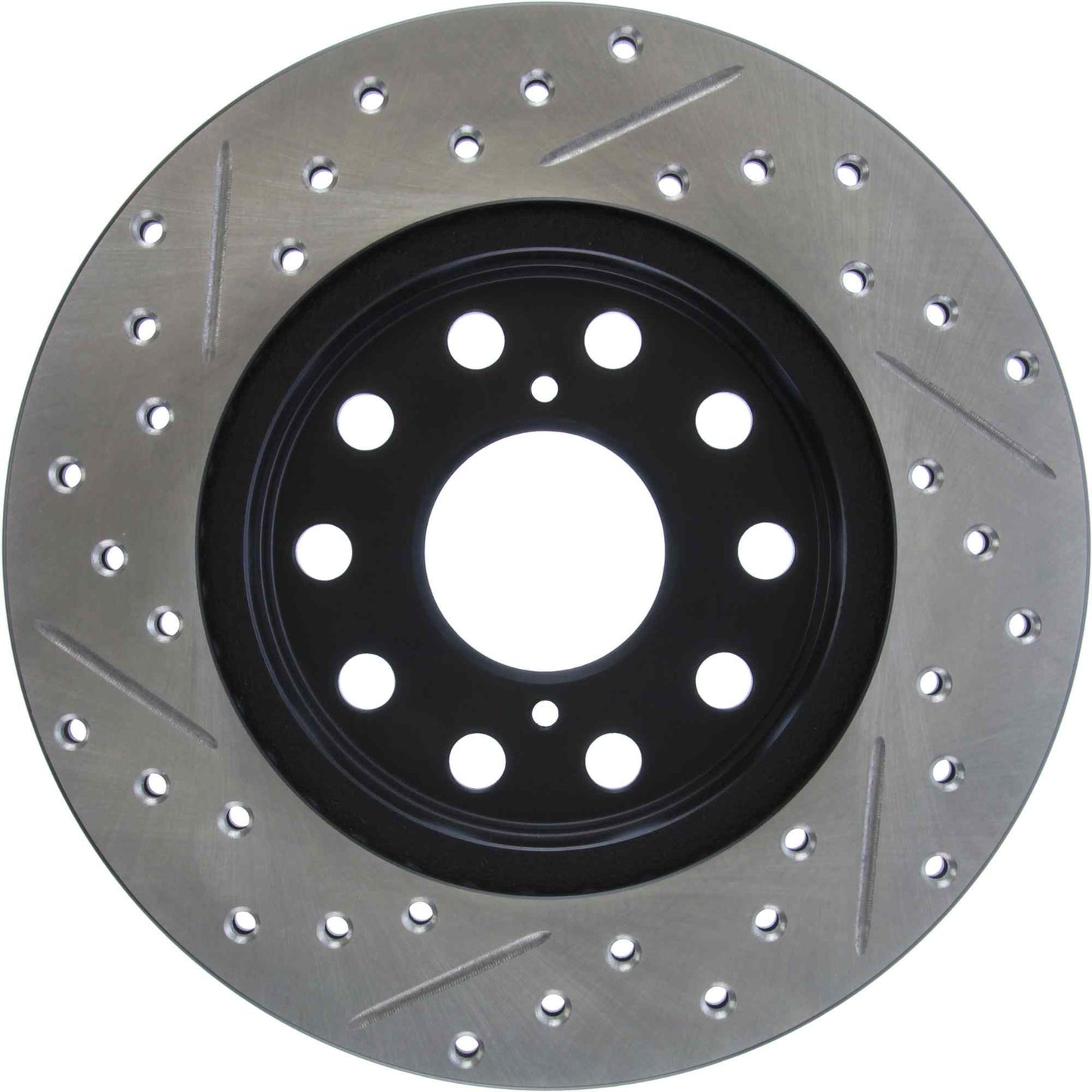 StopTech Sport Drilled/Slotted Brake Rotor; Rear Left