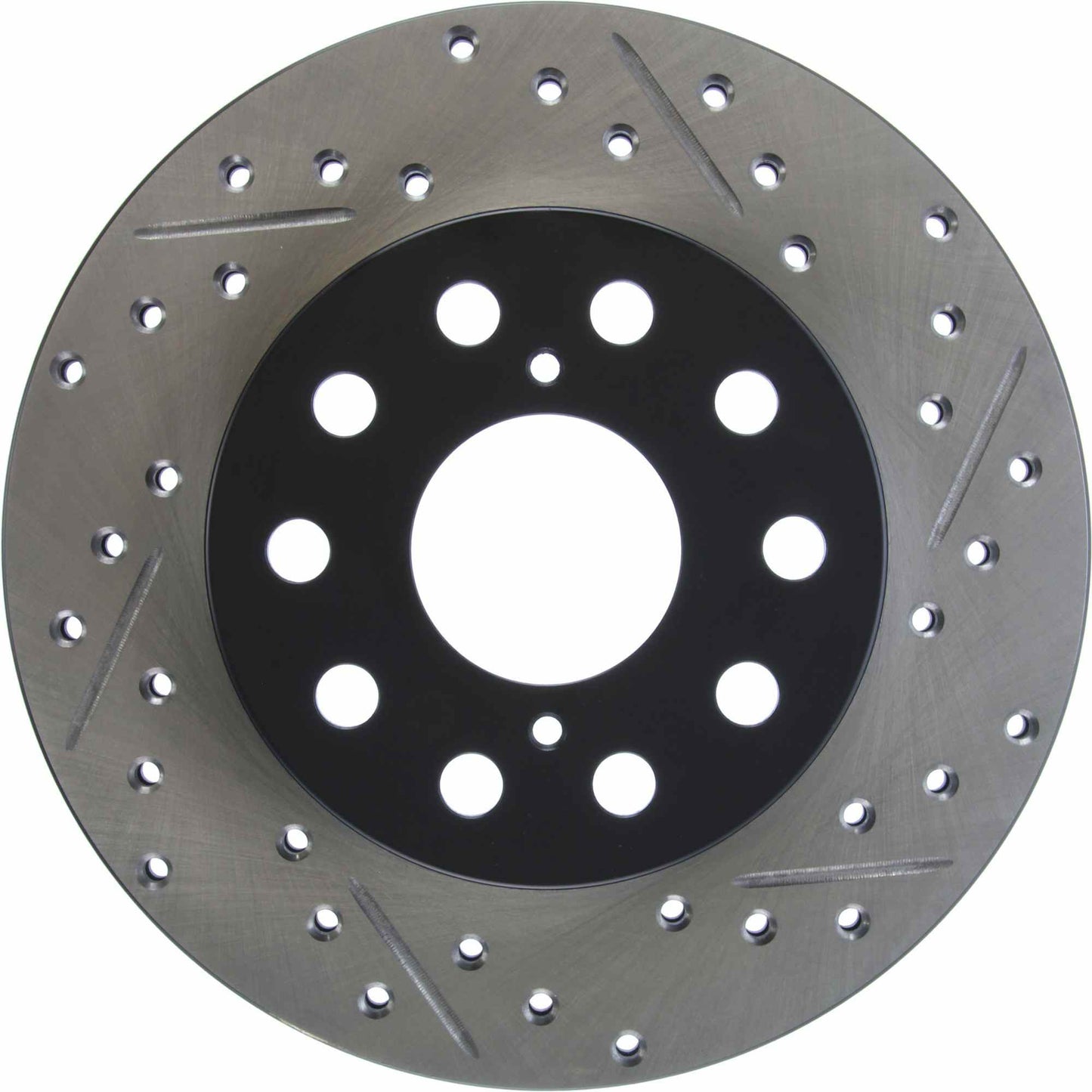 StopTech Sport Drilled/Slotted Brake Rotor; Rear Left