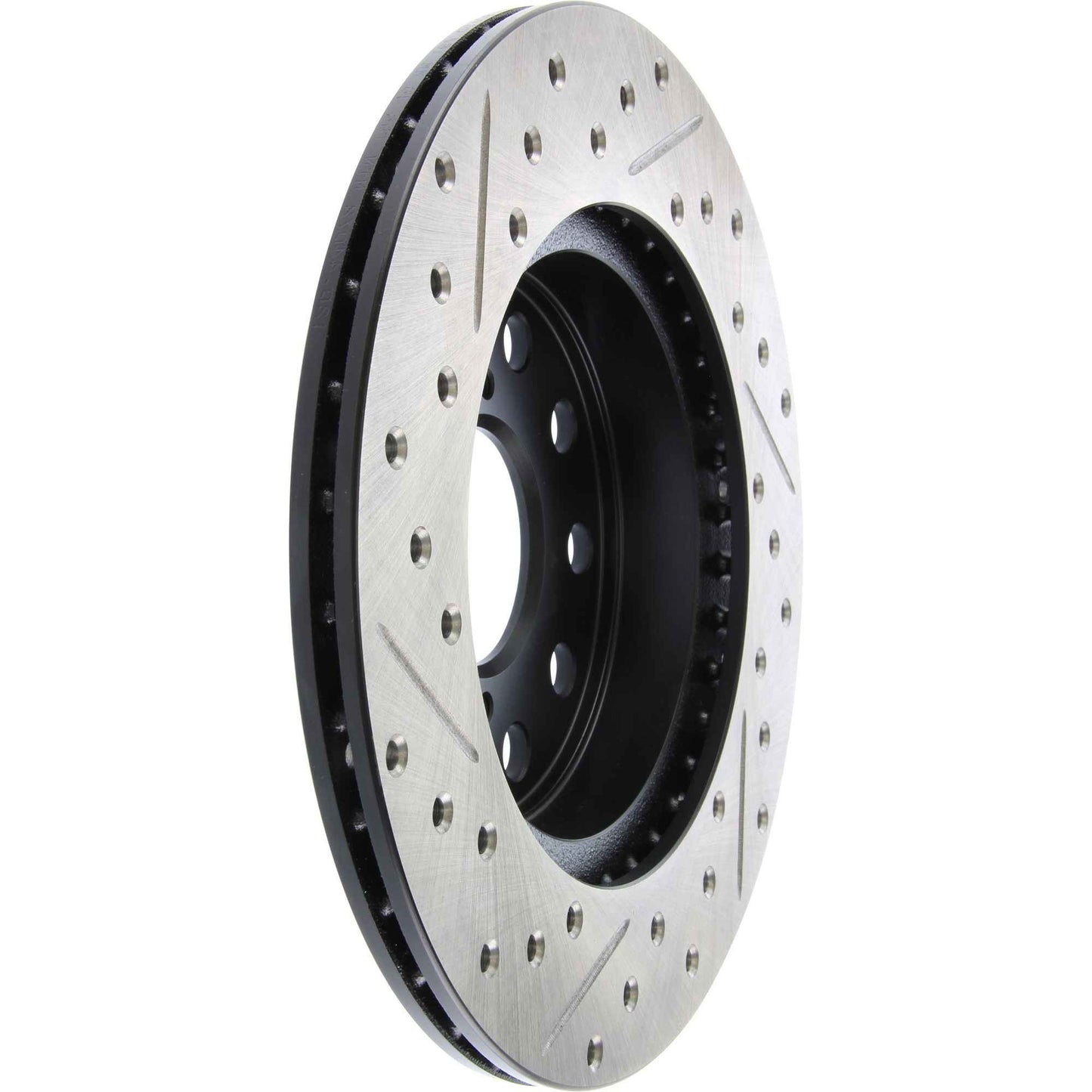 StopTech Sport Drilled/Slotted Brake Rotor; Rear Left