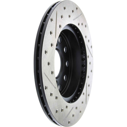 StopTech Sport Drilled/Slotted Brake Rotor; Rear Left