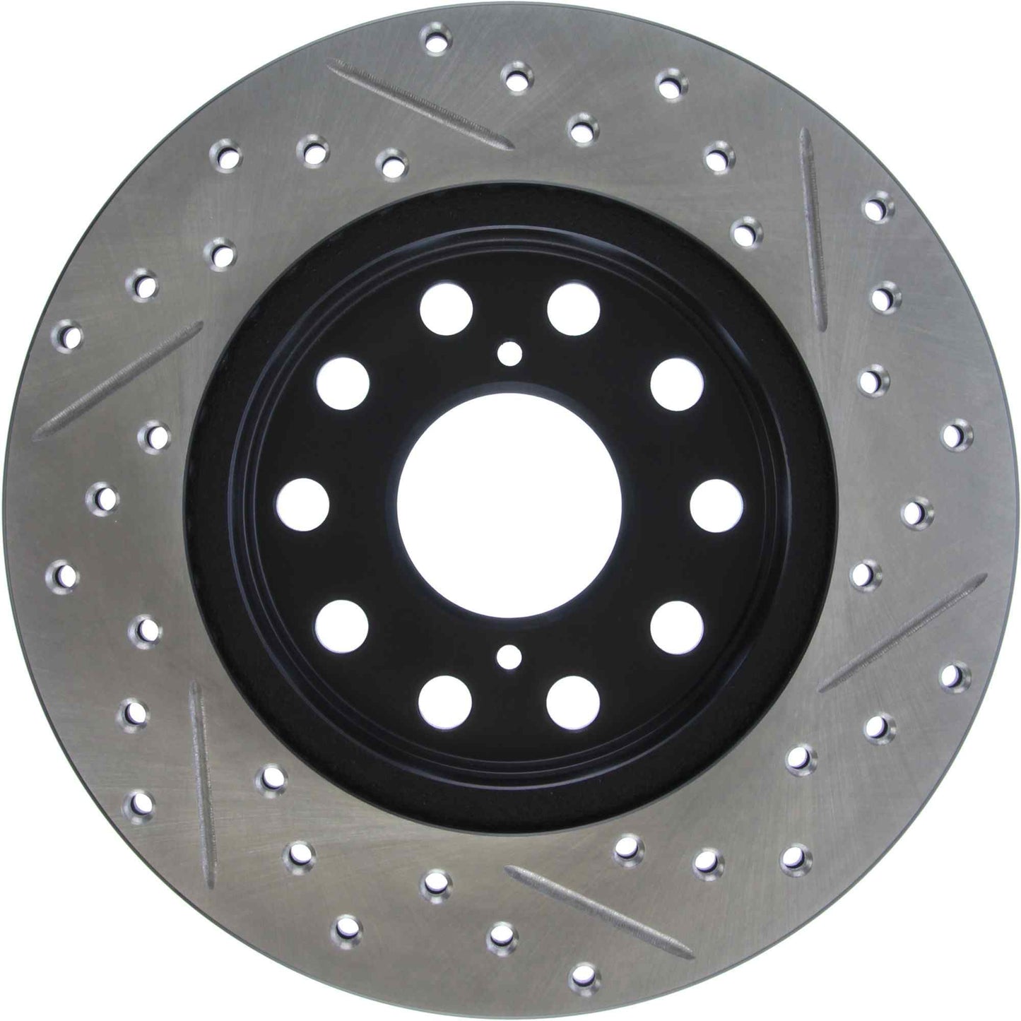 StopTech Sport Drilled/Slotted Brake Rotor; Rear Right
