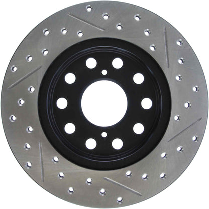StopTech Sport Drilled/Slotted Brake Rotor; Rear Right