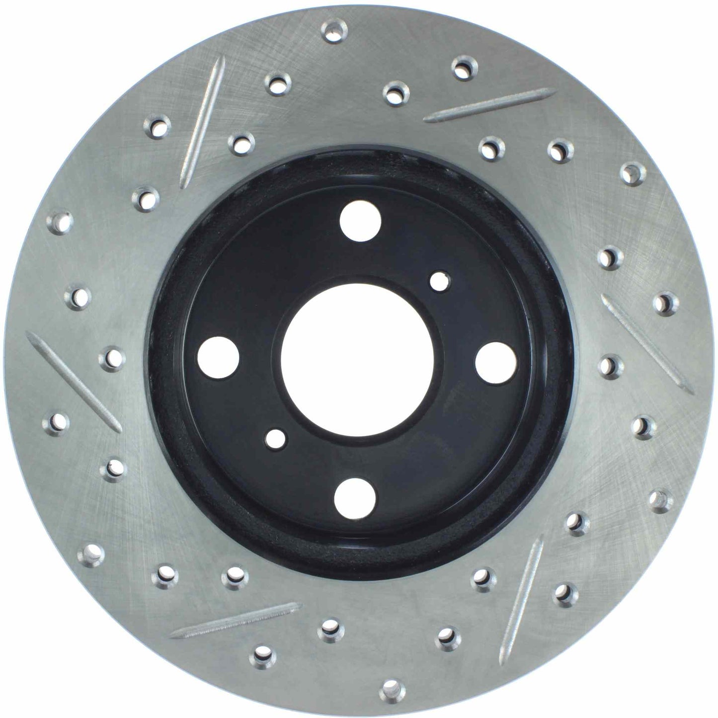 StopTech Sport Drilled/Slotted Brake Rotor; Front Left