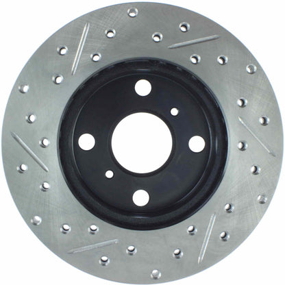 StopTech Sport Drilled/Slotted Brake Rotor; Front Left