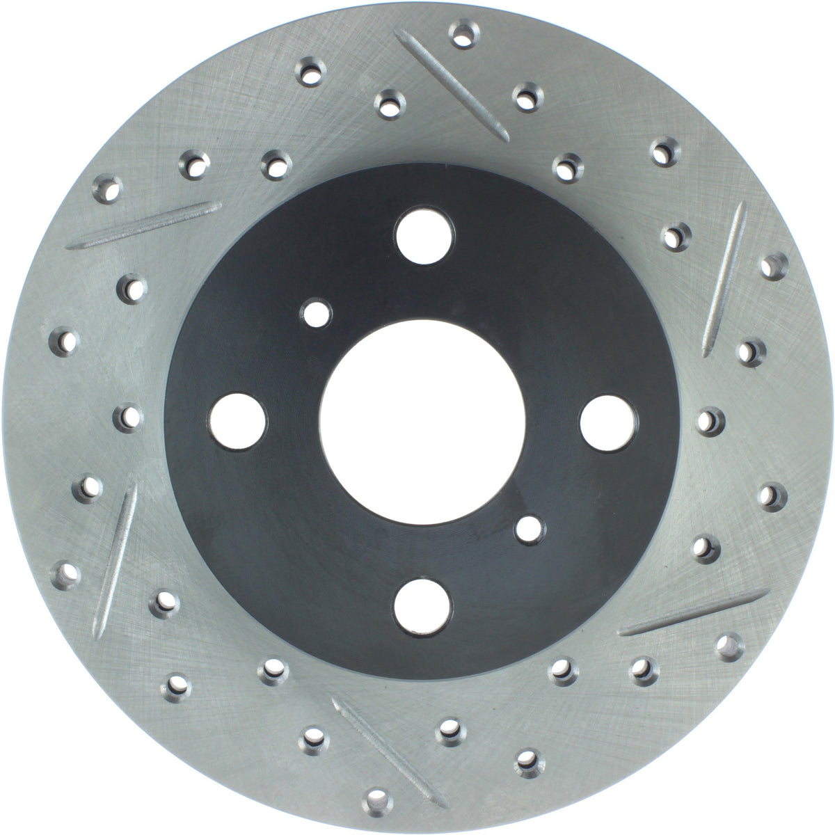StopTech Sport Drilled/Slotted Brake Rotor; Front Left