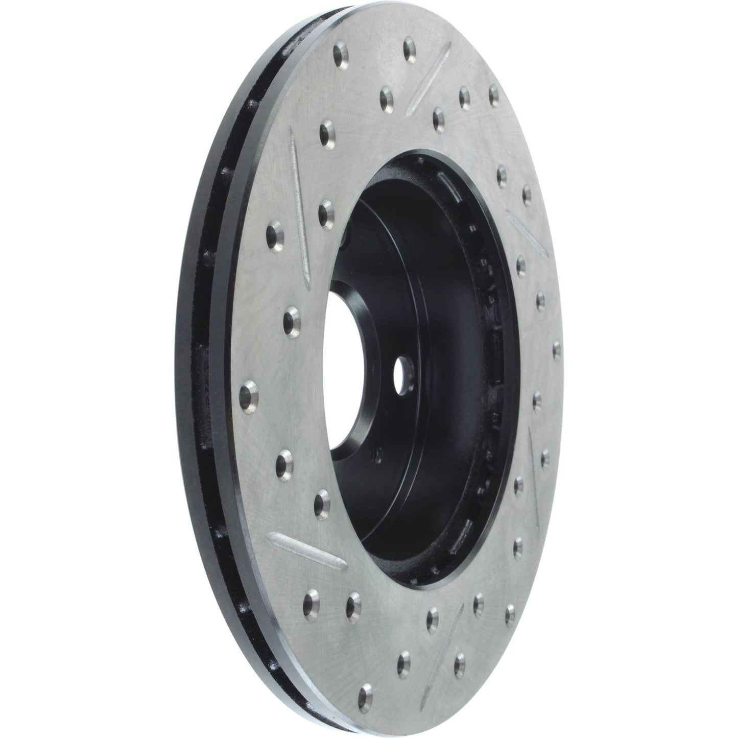 StopTech Sport Drilled/Slotted Brake Rotor; Front Left