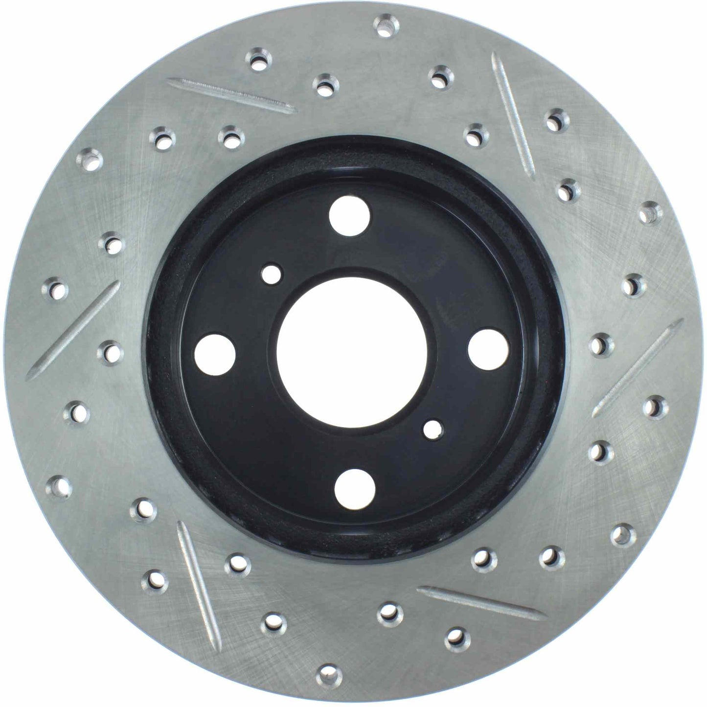 StopTech Sport Drilled/Slotted Brake Rotor; Front Right