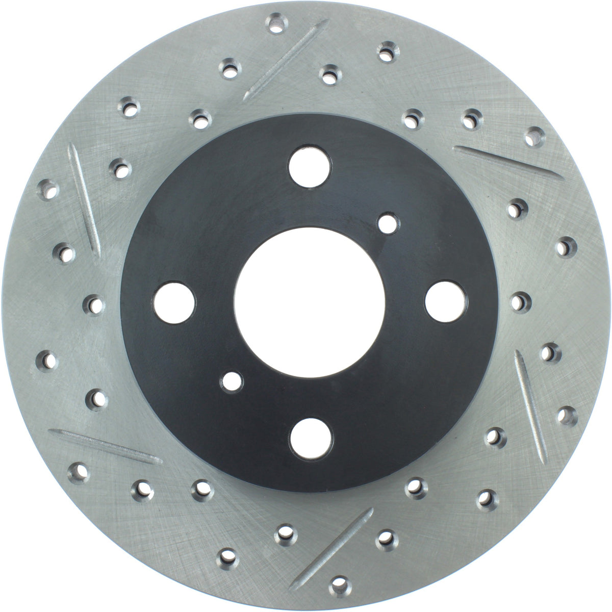 StopTech Sport Drilled/Slotted Brake Rotor; Front Right