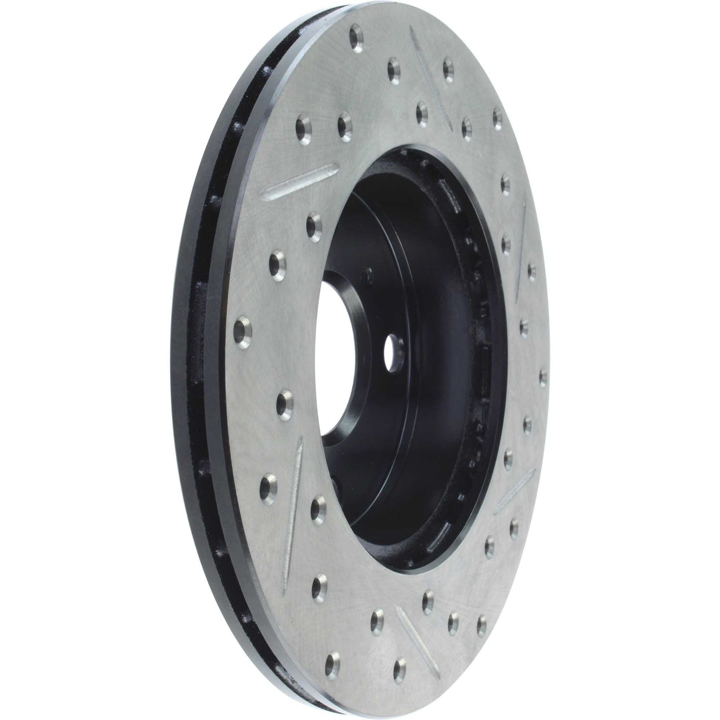 StopTech Sport Drilled/Slotted Brake Rotor; Front Right