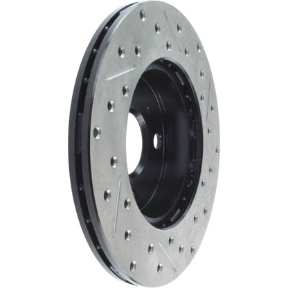 StopTech Sport Drilled/Slotted Brake Rotor; Front Right
