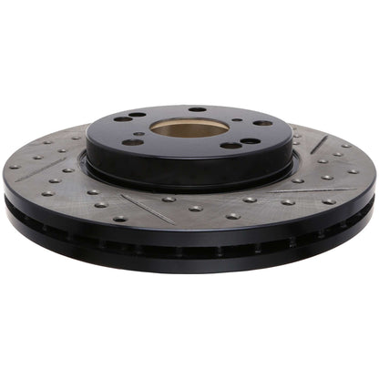 StopTech 91-92 Lexus LS 400/430/460/600h L Left Front Slotted & Drilled Rotor 127.44076L