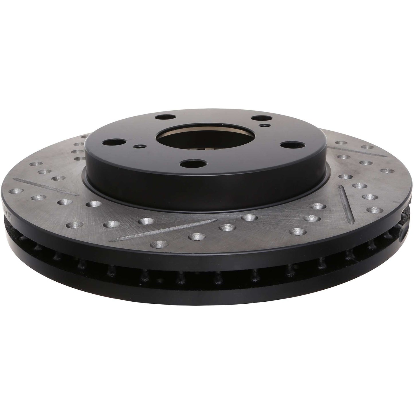 StopTech Sport Drilled/Slotted Brake Rotor; Front Right