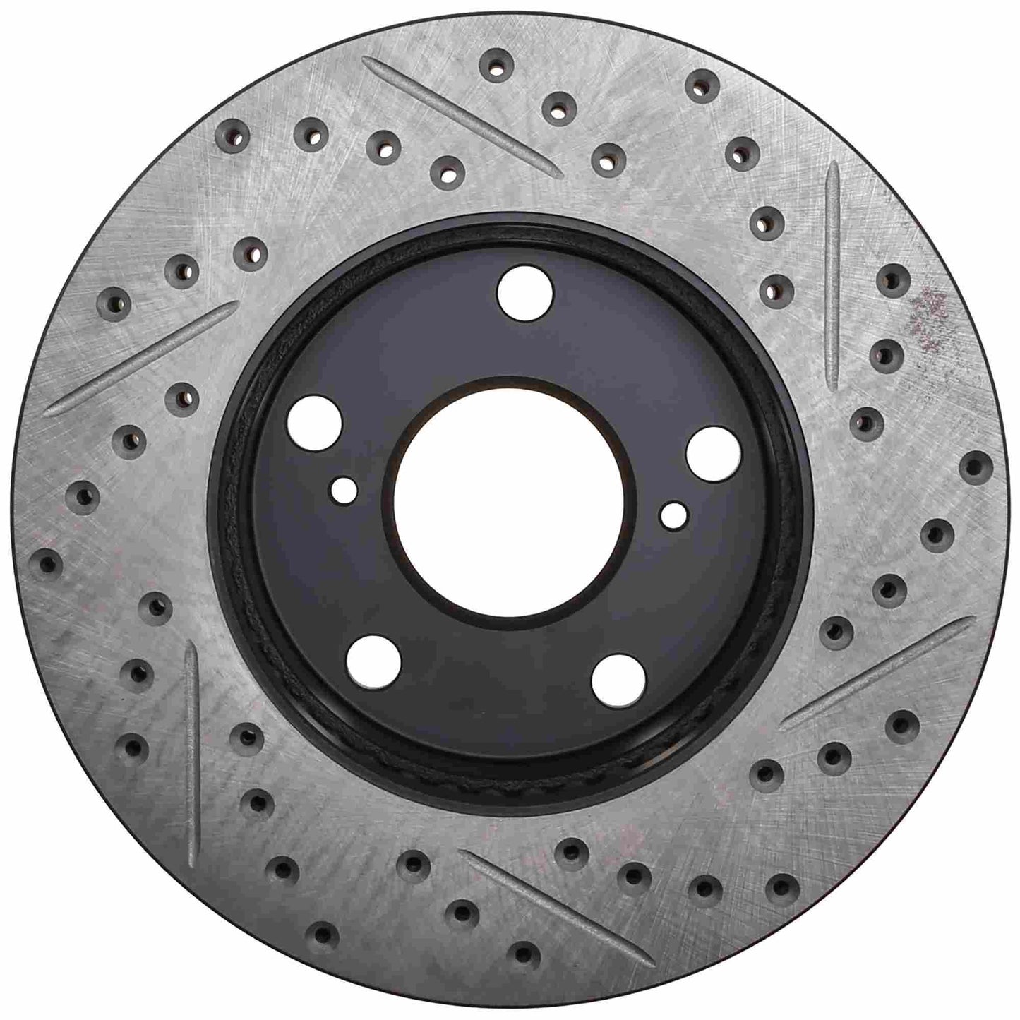 StopTech Sport Drilled/Slotted Brake Rotor; Front Right