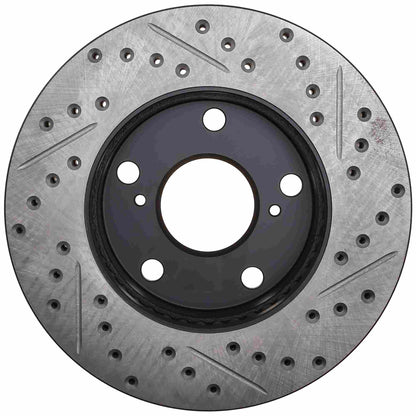StopTech Sport Drilled/Slotted Brake Rotor; Front Right