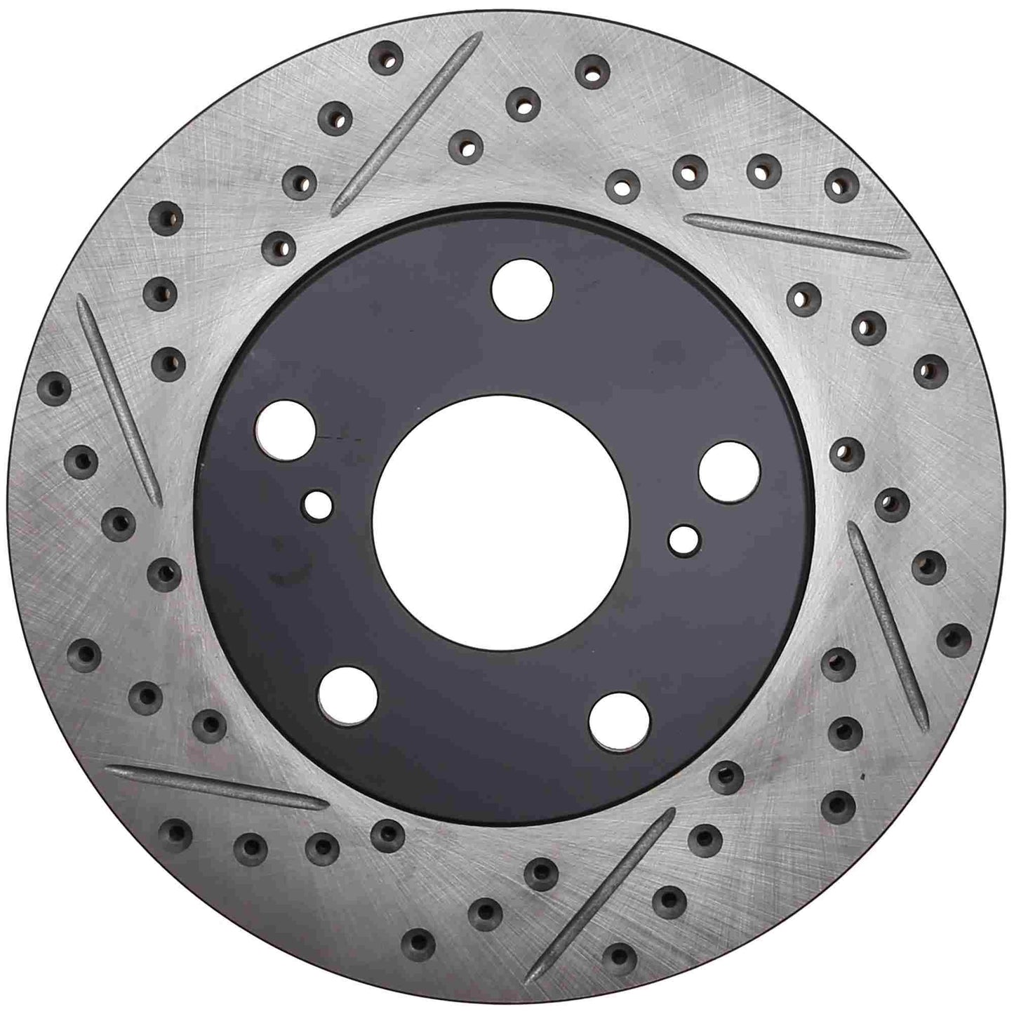 StopTech Sport Drilled/Slotted Brake Rotor; Front Right