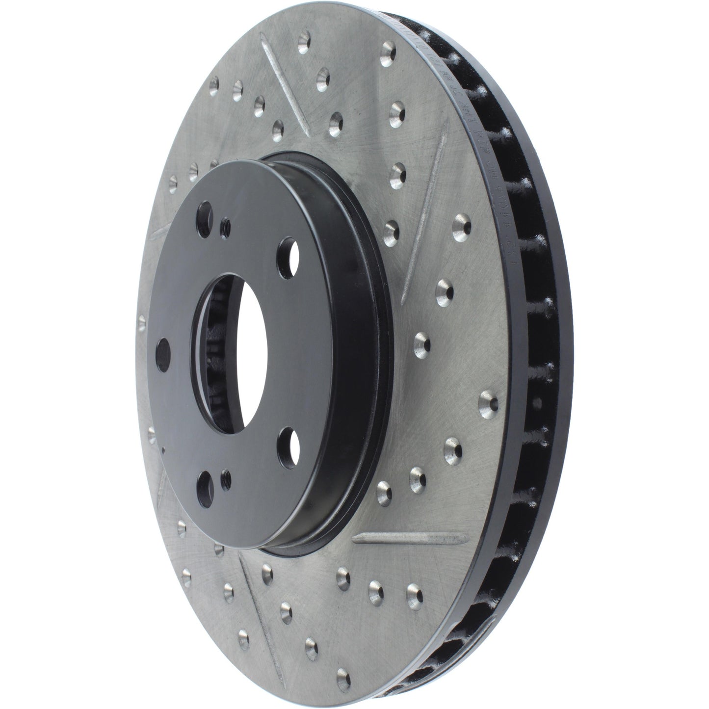StopTech Sport Drilled/Slotted Brake Rotor; Front Left