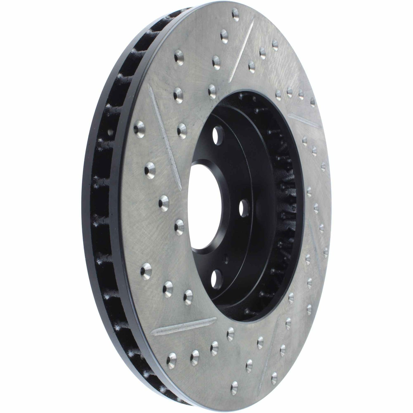 StopTech Sport Drilled/Slotted Brake Rotor; Front Left