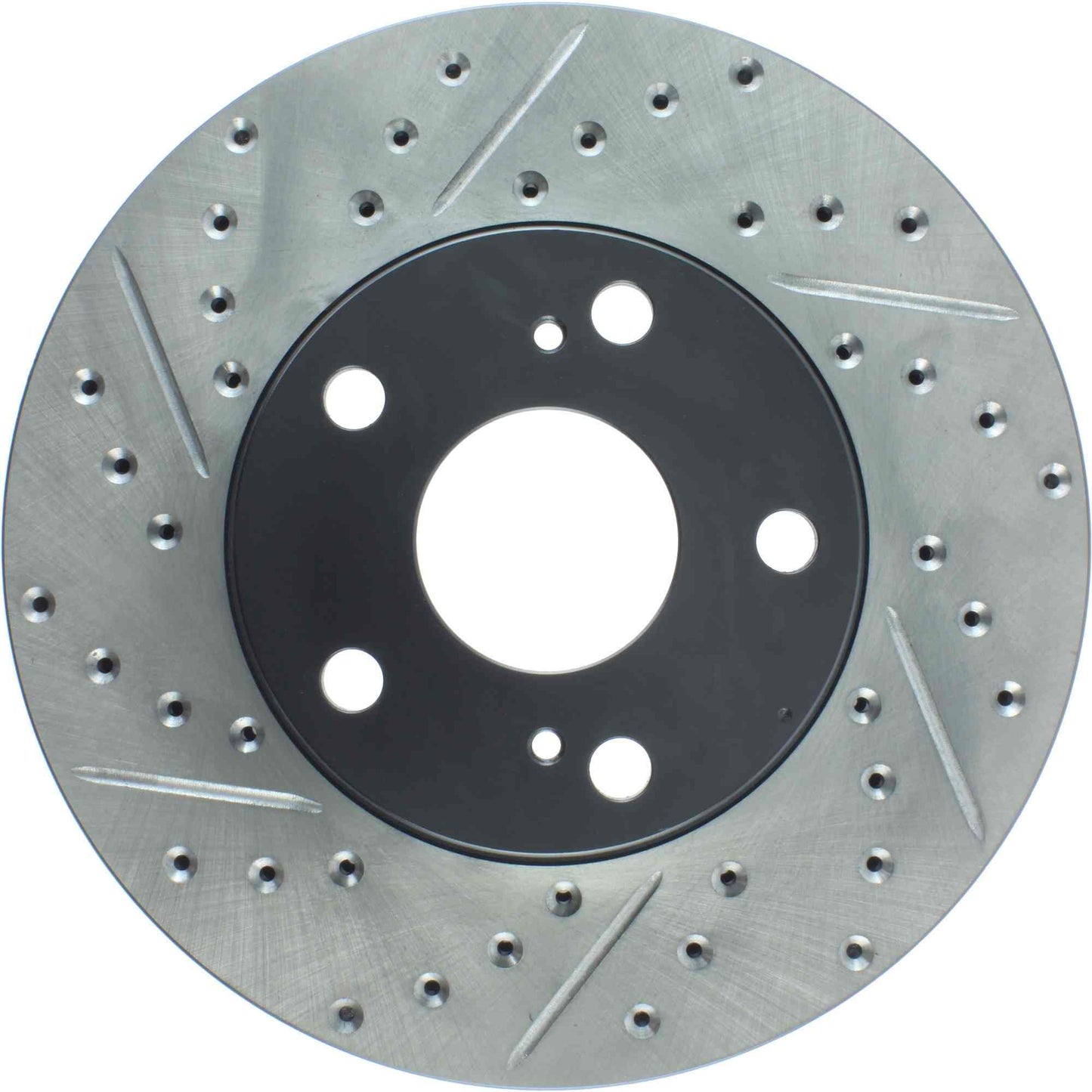 StopTech Sport Drilled/Slotted Brake Rotor; Front Right
