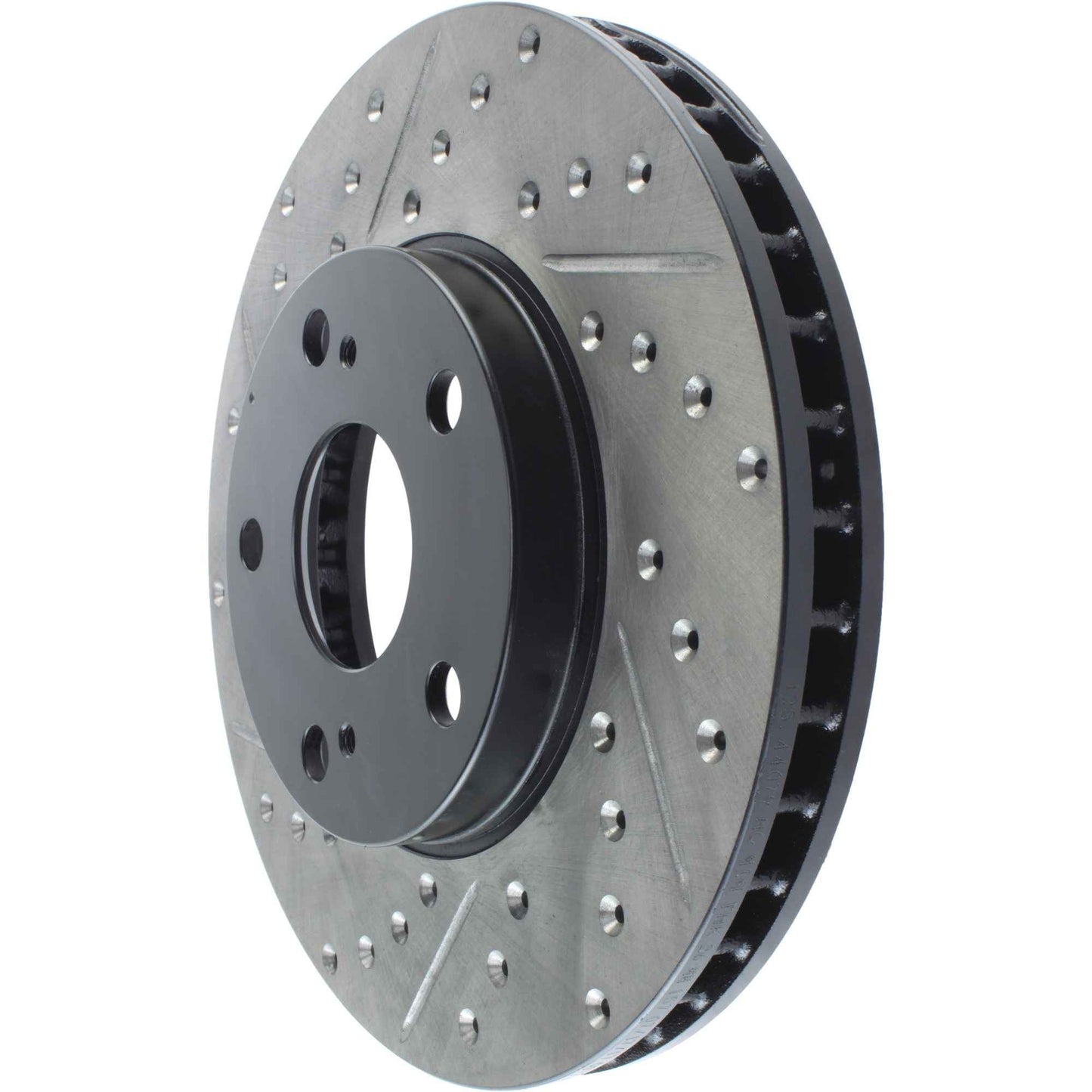 StopTech Sport Drilled/Slotted Brake Rotor; Front Right