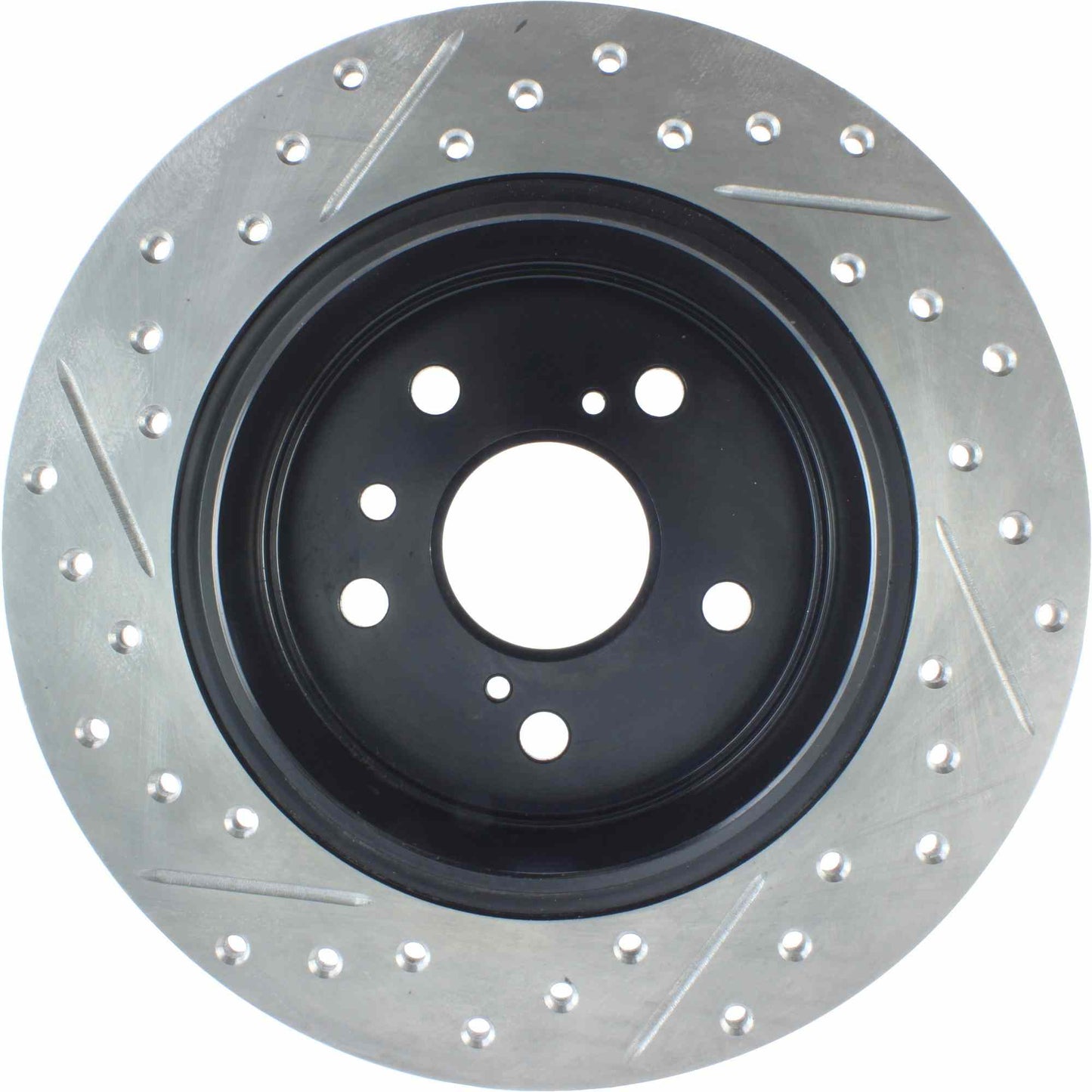 StopTech Sport Drilled/Slotted Brake Rotor; Rear Left