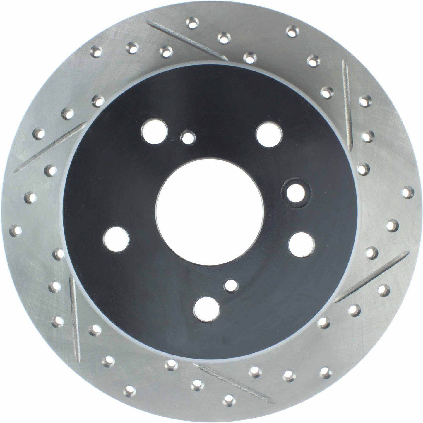 StopTech Sport Drilled/Slotted Brake Rotor; Rear Left