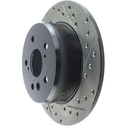 StopTech Sport Drilled/Slotted Brake Rotor; Rear Left