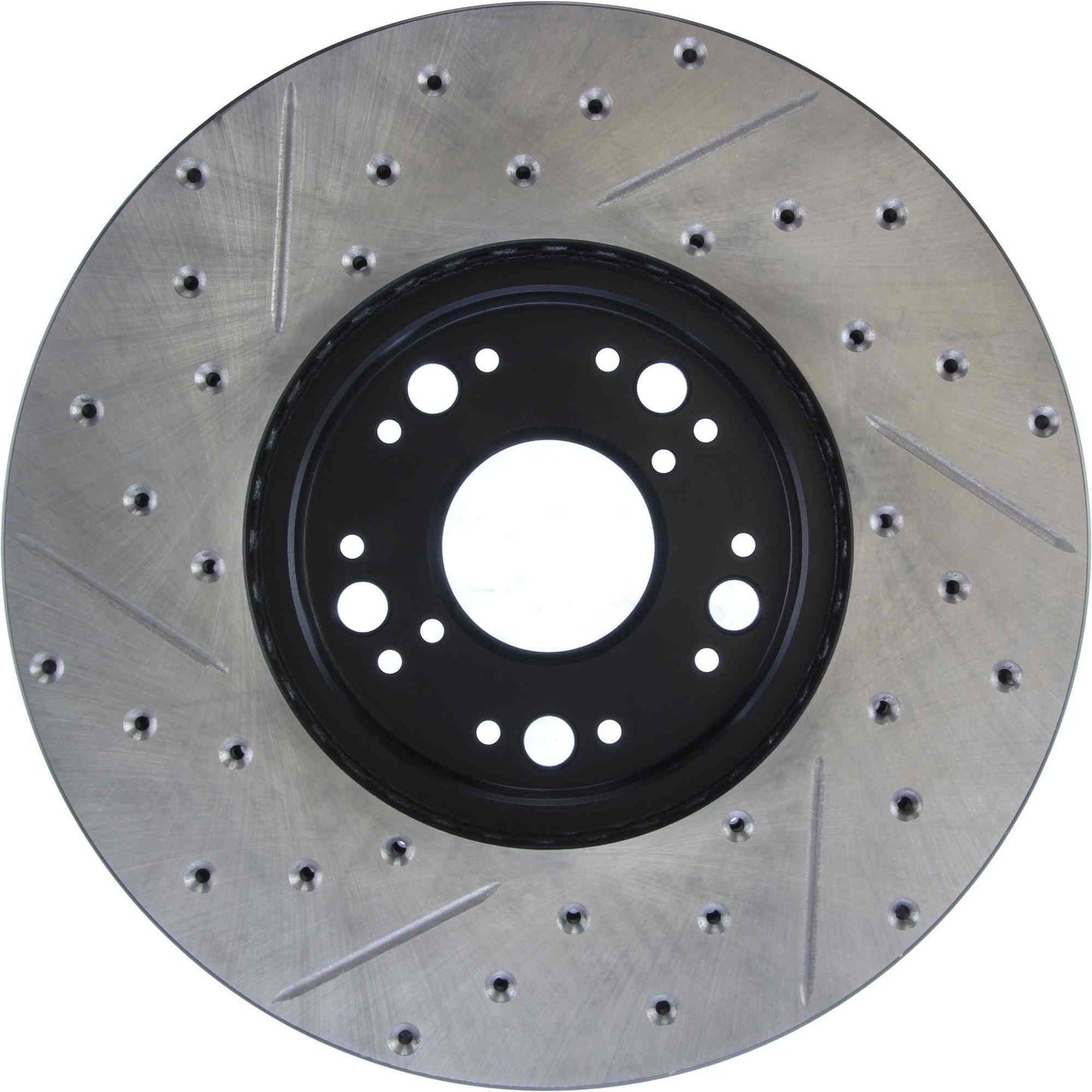 StopTech Sport Drilled/Slotted Brake Rotor; Front Left