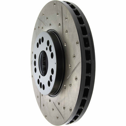 StopTech Sport Drilled/Slotted Brake Rotor; Front Left